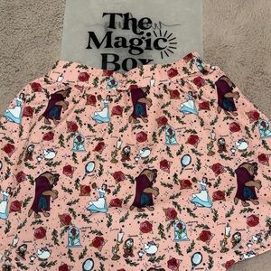 Peach Skirt with Fairy Tale Belle Print